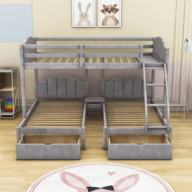 Harriet bee eloy queen over queen store bunk bed